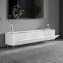 Hanah Home Soporte de TV Imaj - Marble, White